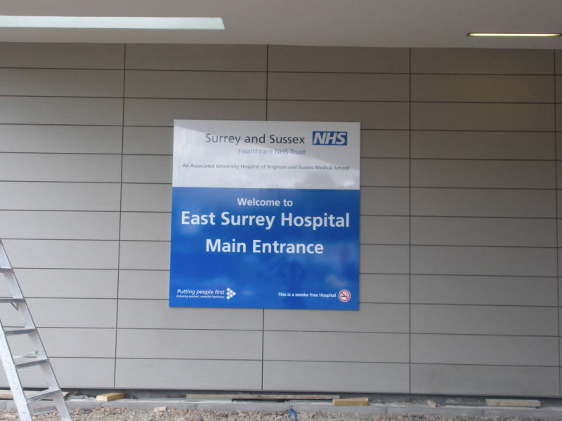 wayfinding exterior nhs signage
