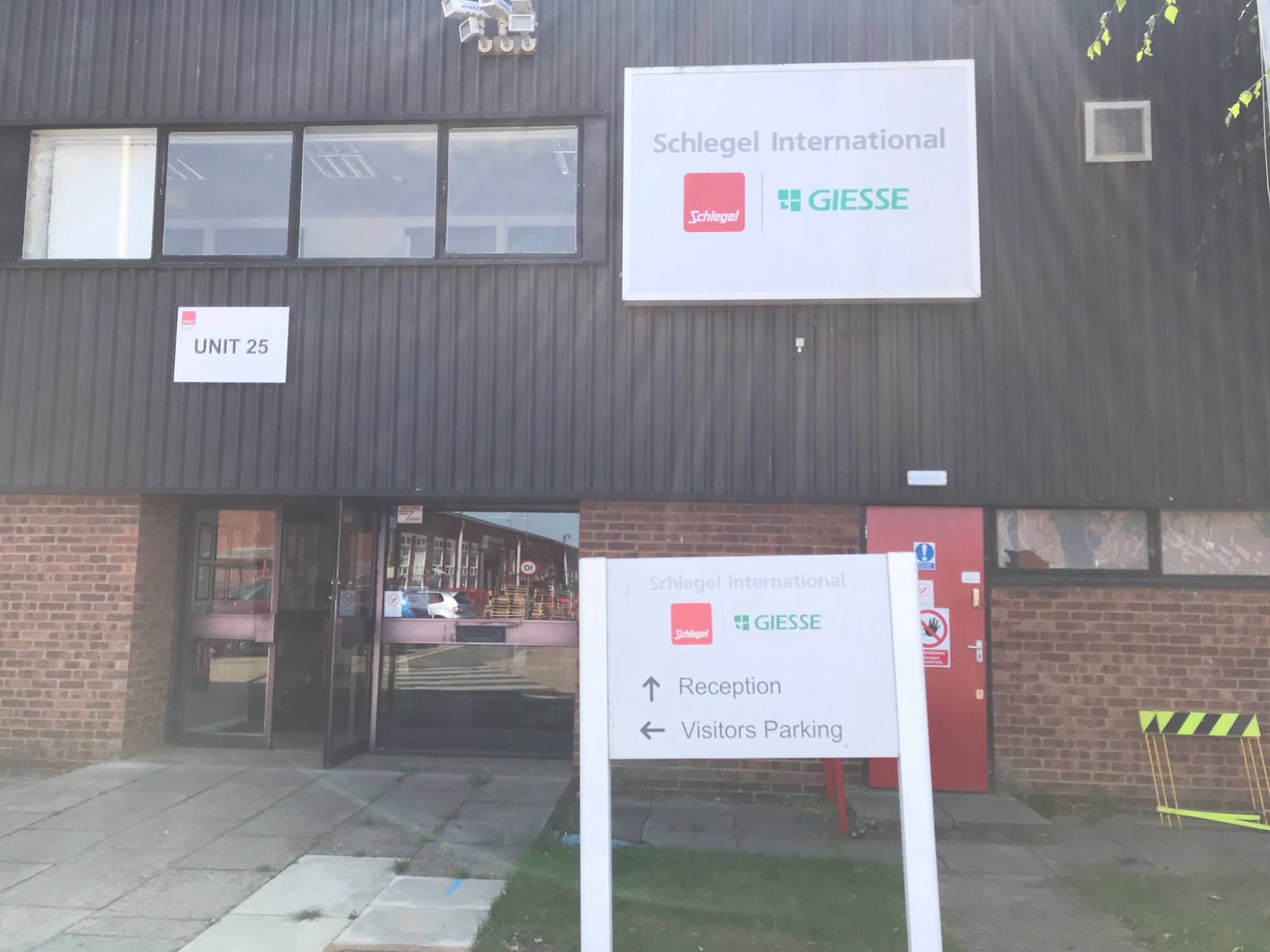 post and exterior sign