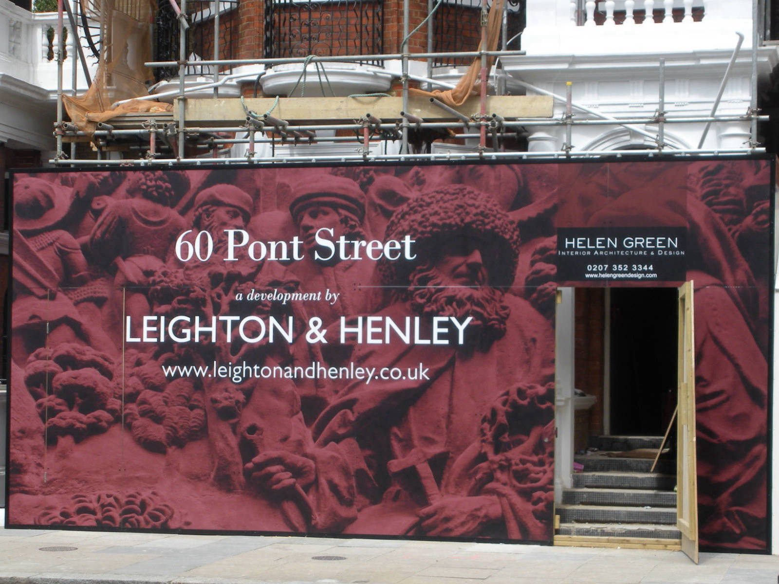 construction hoarding signage