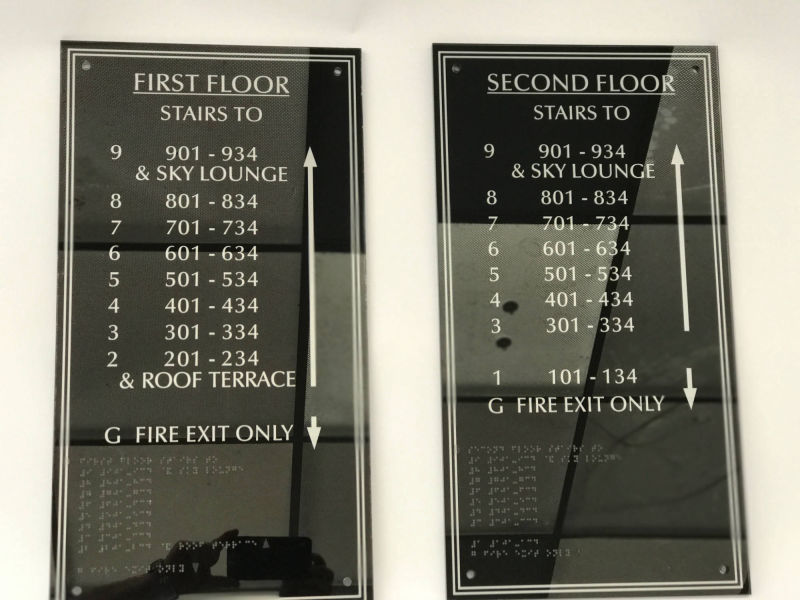 wayfinding interior signage