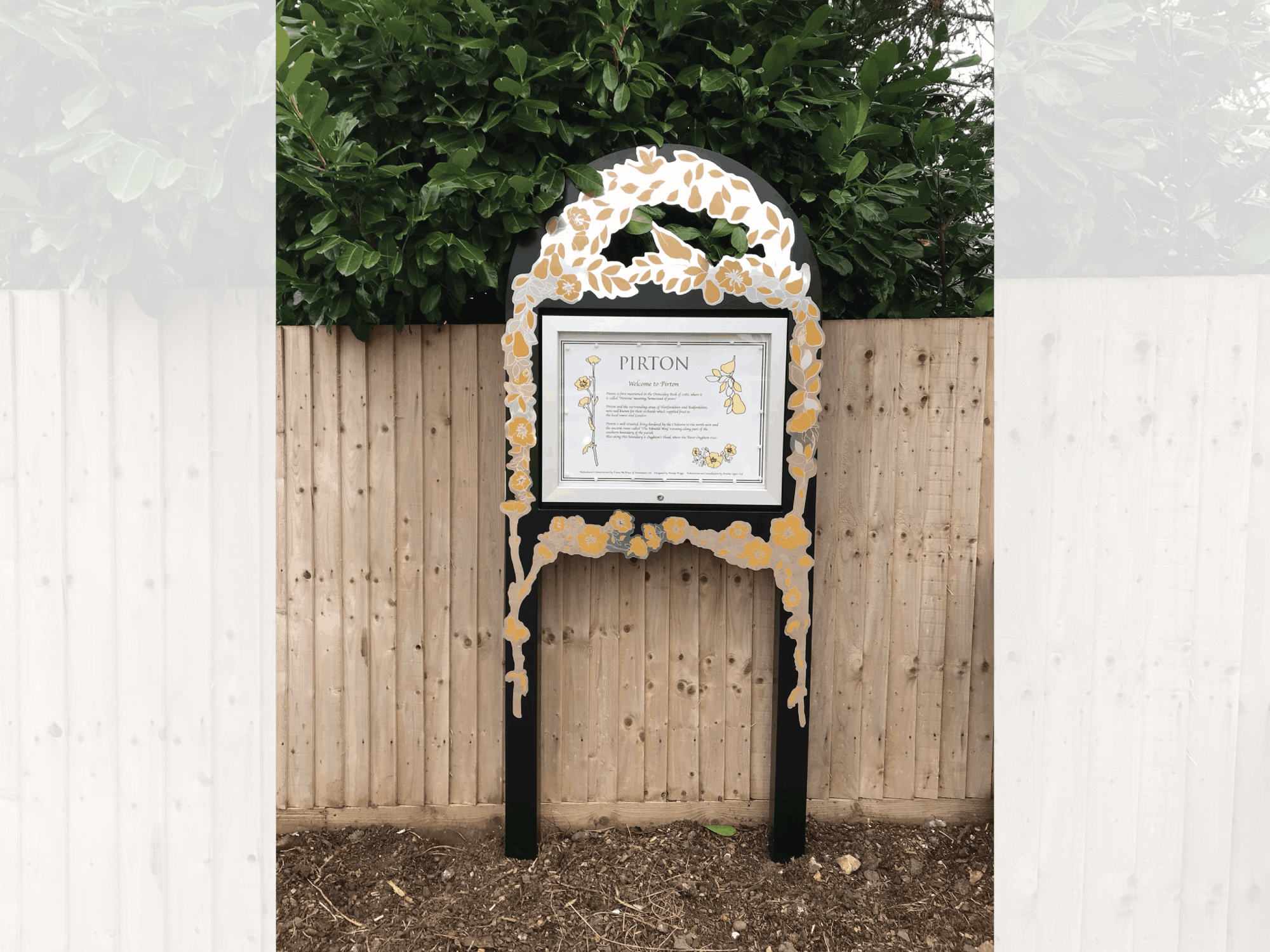 engraved post signage