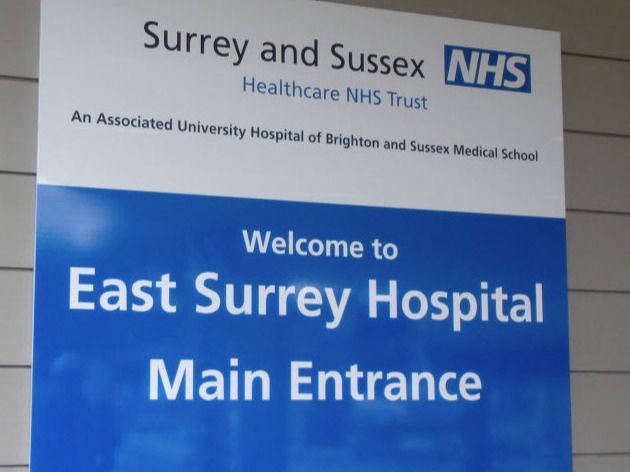 nhs hospital signage