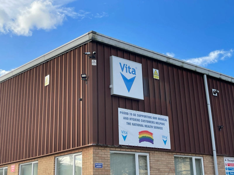 warehouse exterior signage 