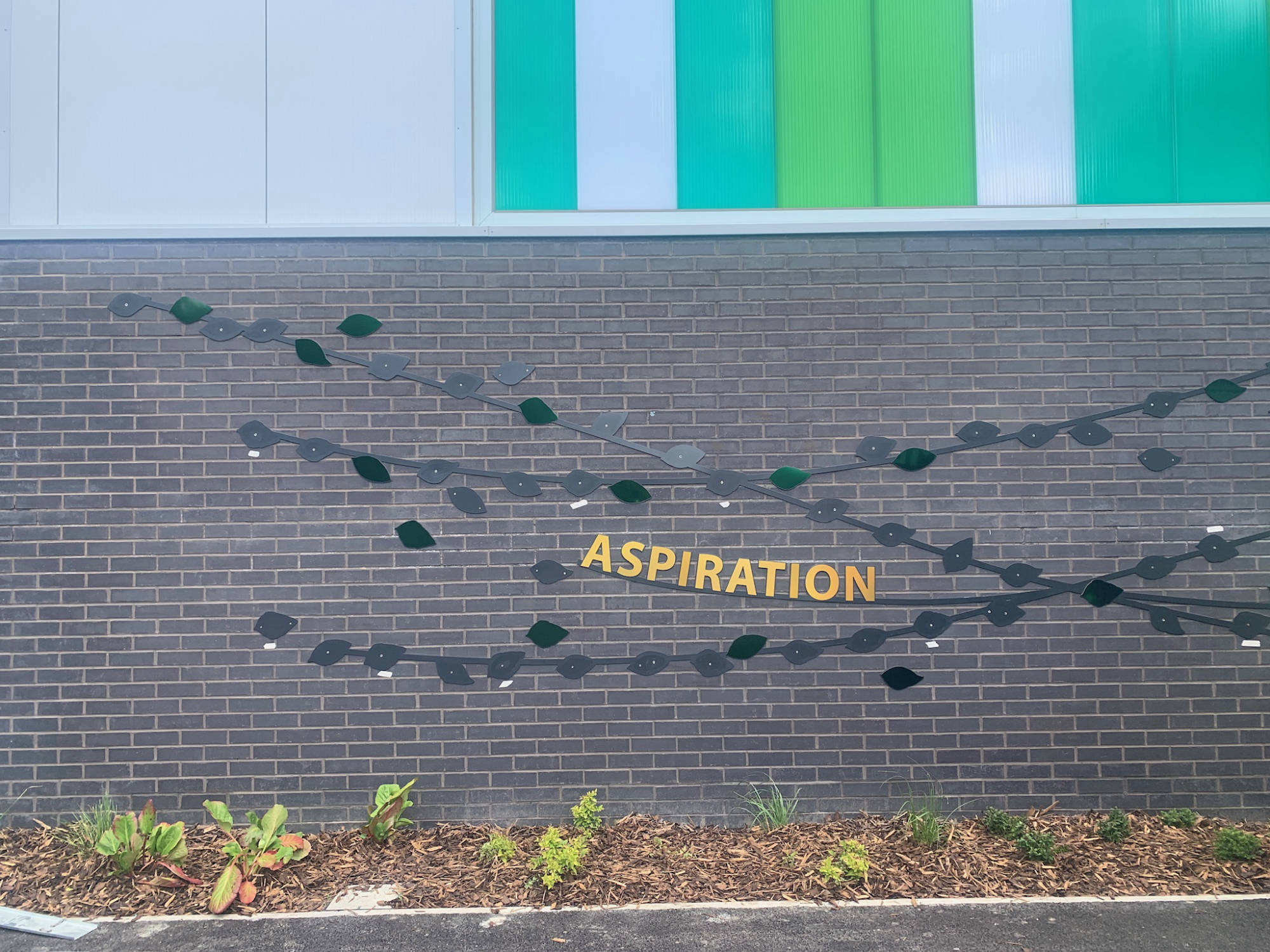 school laser cut art signage