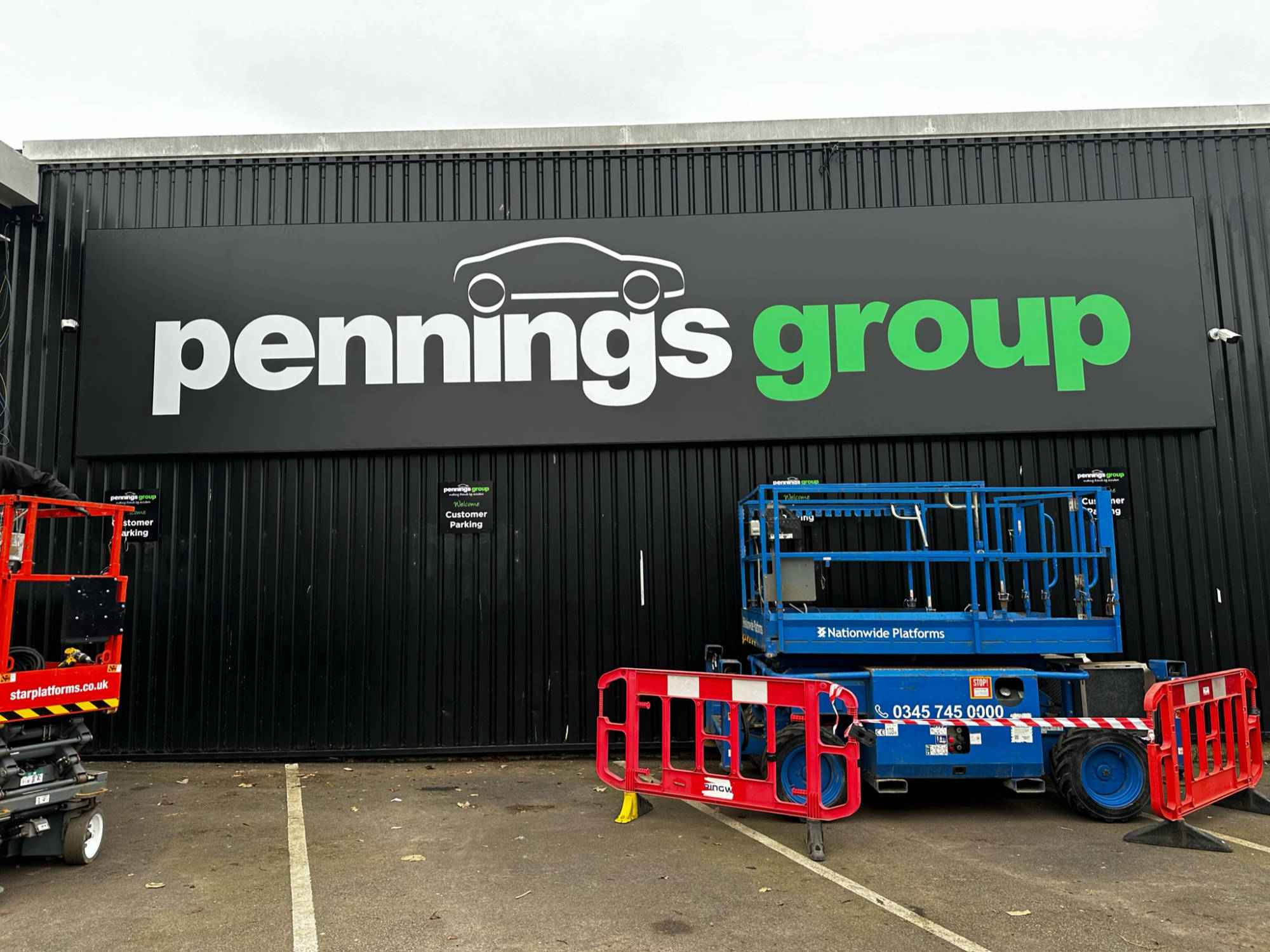 pennings warehouse signage 