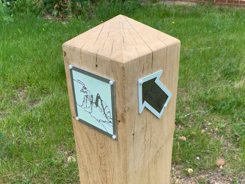 wayfinding post signage 