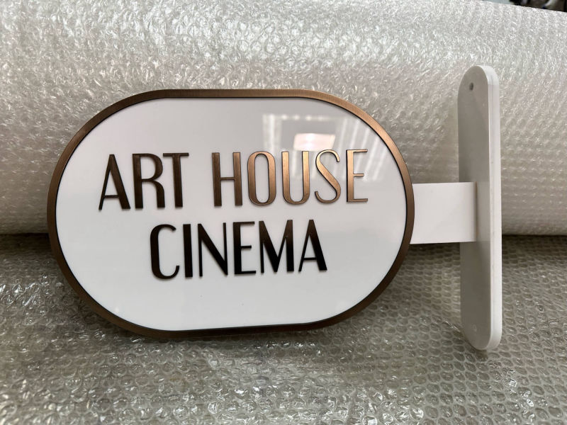 acrylic laser cut signage 