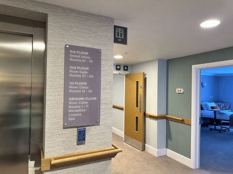 wayfinding carehome signage