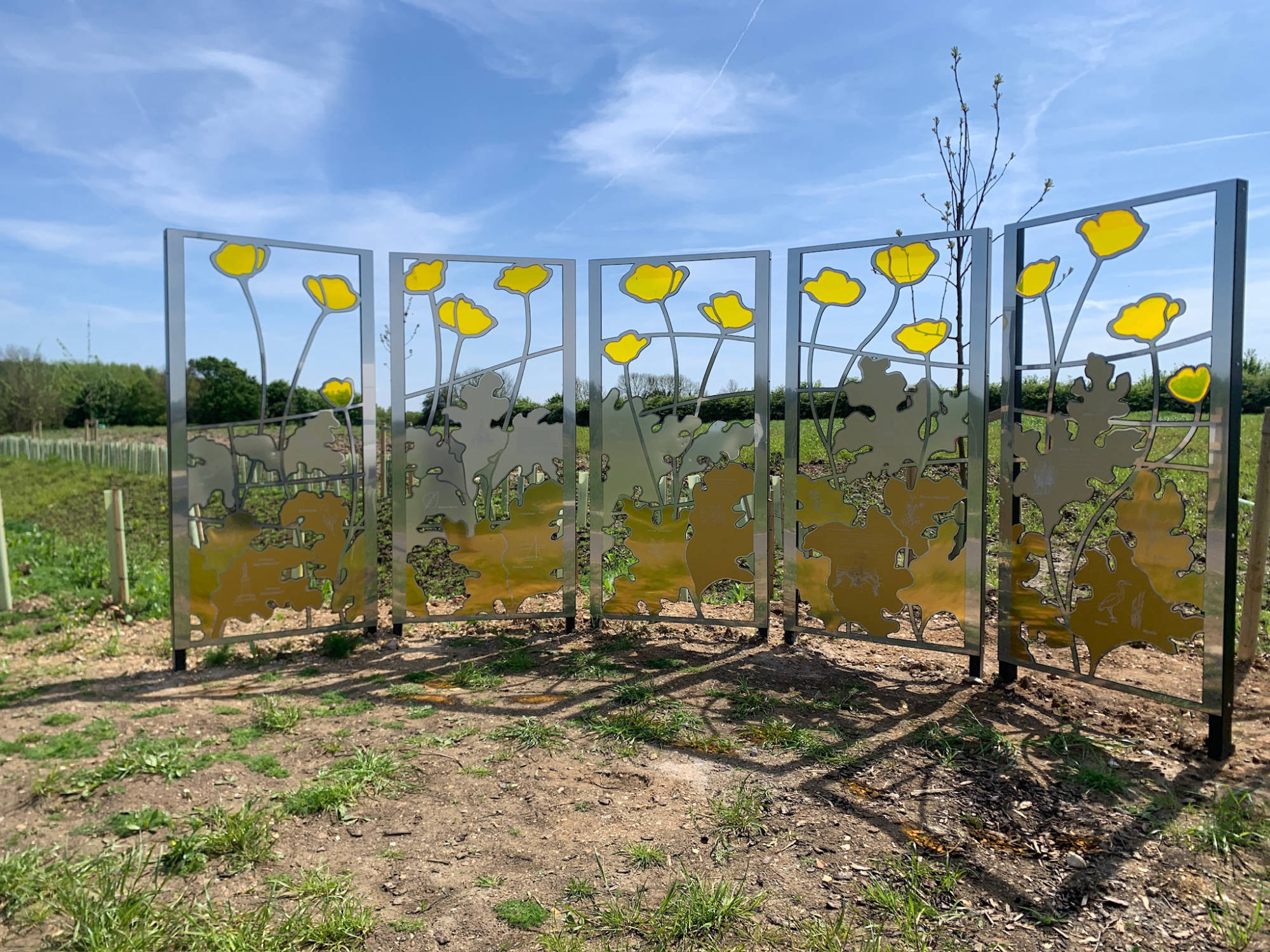 engraved and laser cut art signage