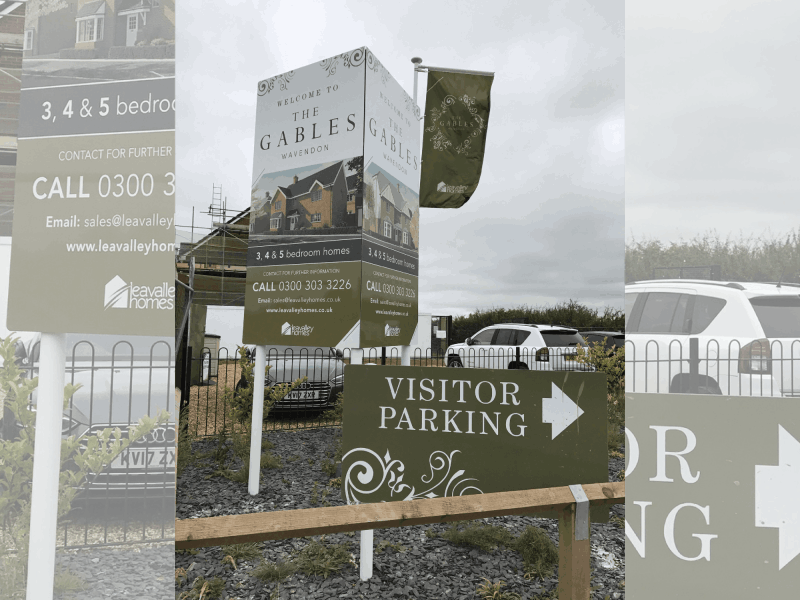 construction post signage