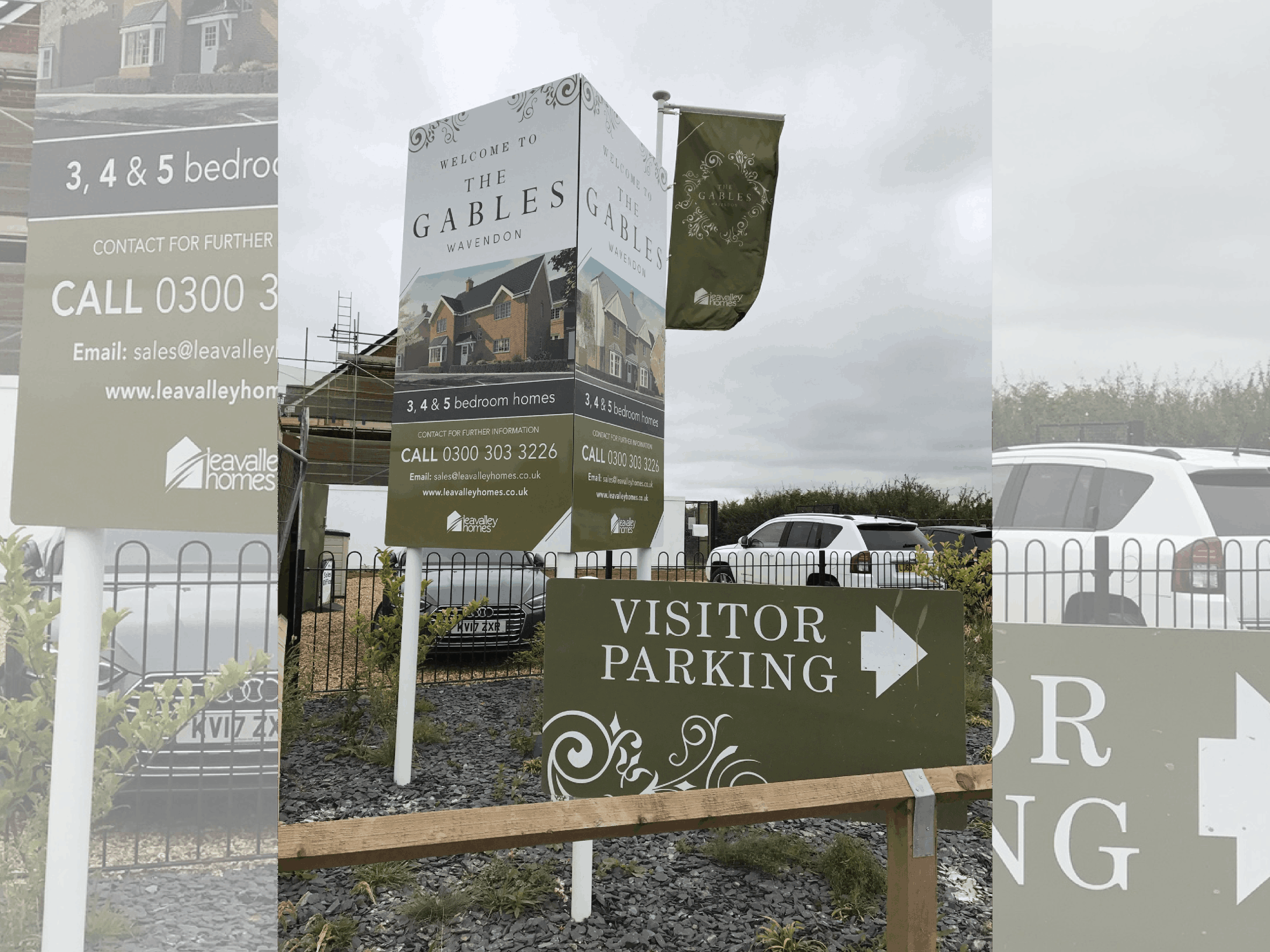 construction post signage