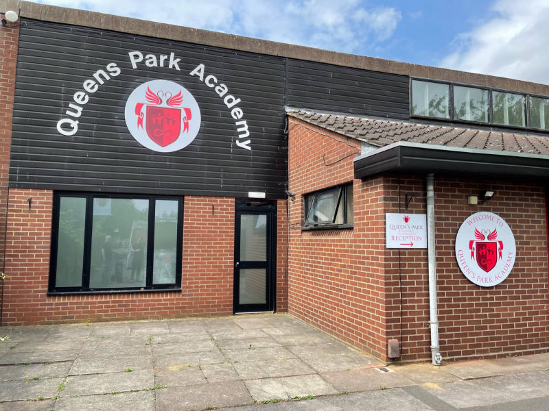 school exterior signage