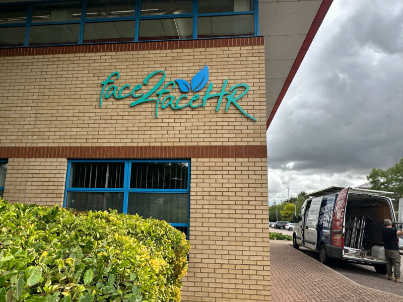 warehouse acrylic signage