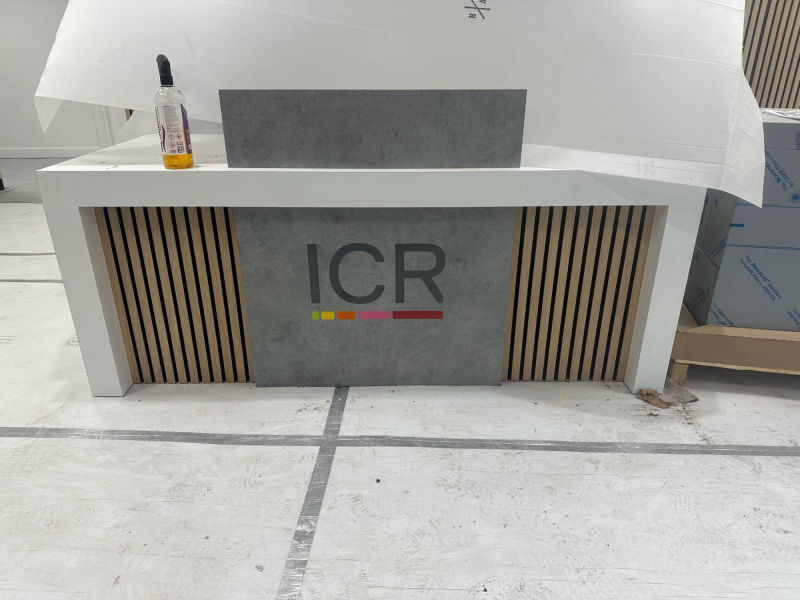 reception desk signage