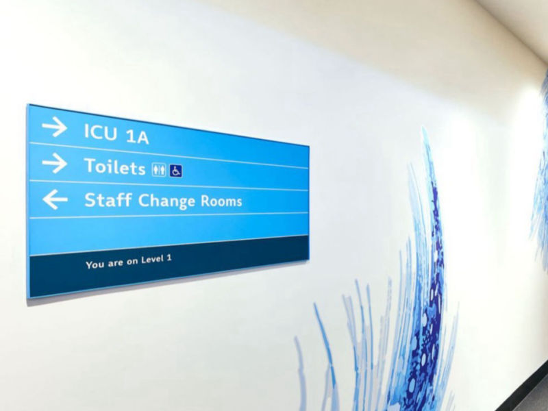 hospital interior signage 